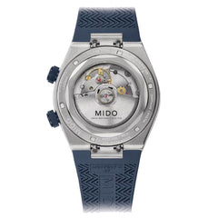 Mido orologio Multifort 8 Two Crowns 38,4x40mm blu automatico acciaio M047.507.17.041.00