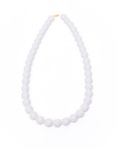 DOUUOD Collana con Maxi Perle in Resina Off White