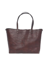 DOUUOD Borsa Olivia in Cuoio Tuffato Tinto e Lavato Moro