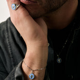 BDG Accessories Bracciale Argento Smalto Dolce Vita Anni 50 Vintage