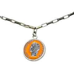 Collana Argento Smalto Dolce Vita Anni 50 Vintage BDG Accessories