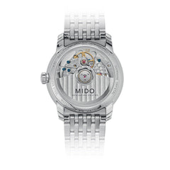 Mido orologio Baroncelli Heritage Lady 33mm bianco automatico acciaio M027.207.11.016.00