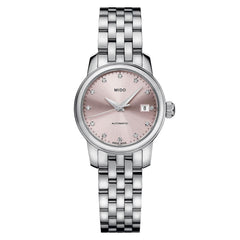 Mido orologio Baroncelli Lady Twenty Five 25mm rosa automatico acciaio M039.007.11.336.00