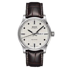 Mido orologio Multifort Gent 42mm argento automatico acciaio M005.430.16.031.80