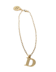 DOUUOD Collana con Lettera Personalizzata Grande