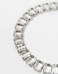 DOUUOD Collana con Pietre Trasparente