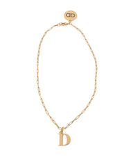 DOUUOD Collana con Lettera Personalizzata Piccola