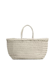 DOUUOD Borsa Amelia in Pelle Intrecciata Beige