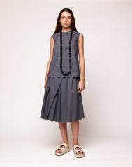 DOUUOD Collana con Maxi Perle in Resina Nera