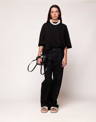 DOUUOD Collana Girocollo con Maxi Perle in Resina Off White
