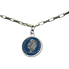 Collana Argento Smalto Dolce Vita Anni 50 Vintage BDG Accessories