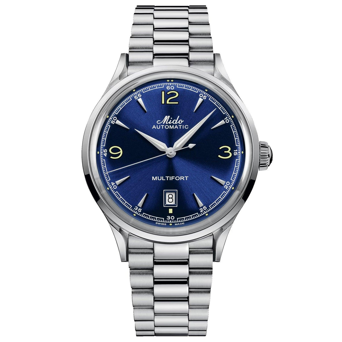 Mido orologio Multifort Powerwind 40mm blu automatico acciaio M040.407.11.047.00